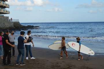 Grabación del reportaje del programa Buenas Tardes Canarias/TA.